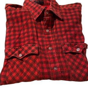 Woodland size large flannel shirt king sleeved excellent condition